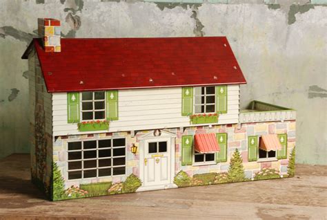 vintage metal doll houses 1950s